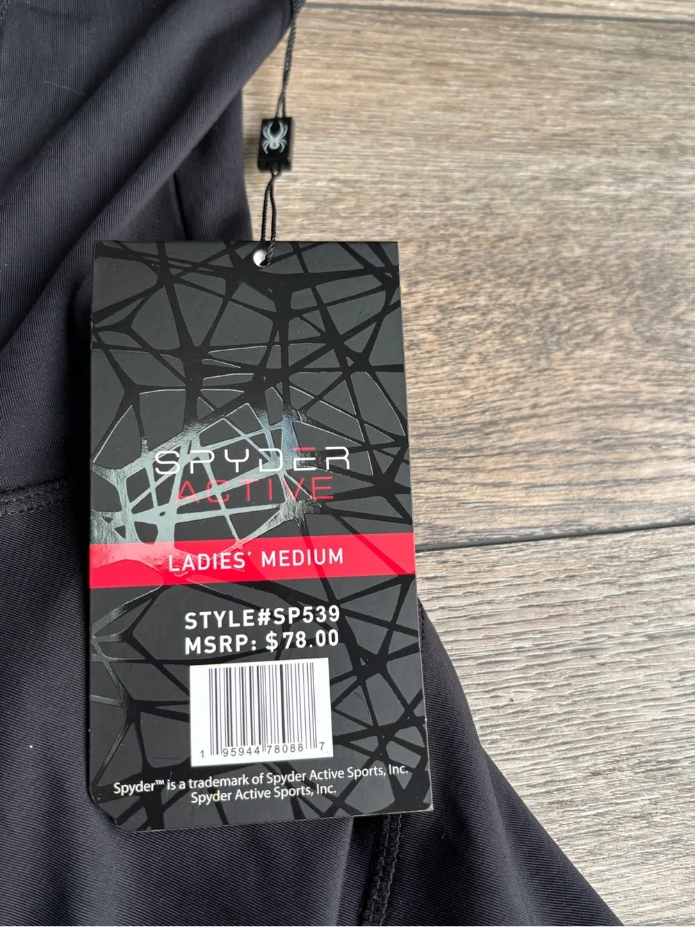 NWT Spyder Activewear Workout Athletic Dress With Shorts Black Sz Medium - Picture 8 of 11